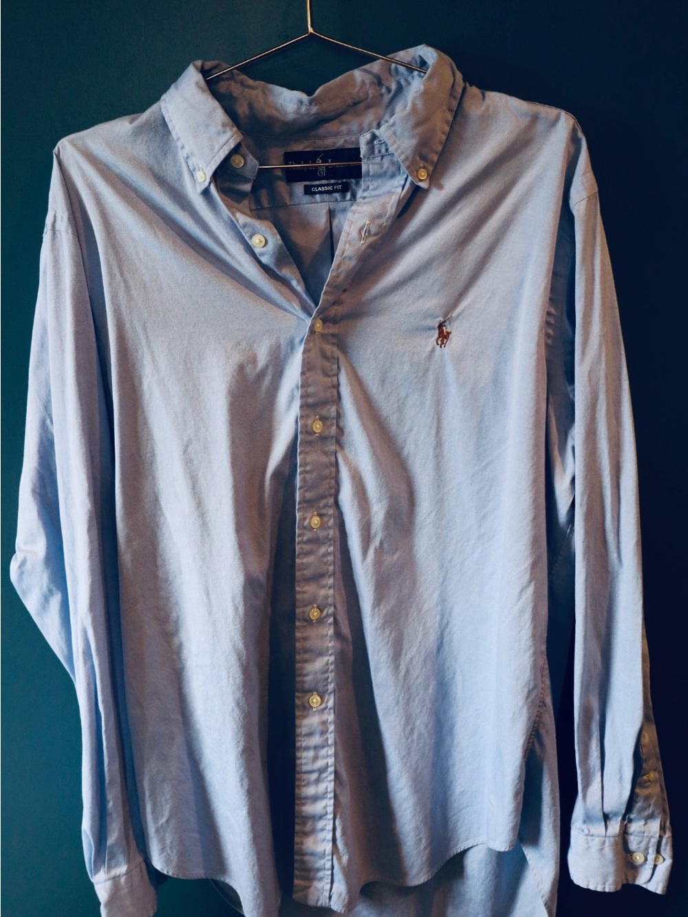 Polo By Ralph Lauren Men’s Classic Fit Light Blue Button-Down Shirt